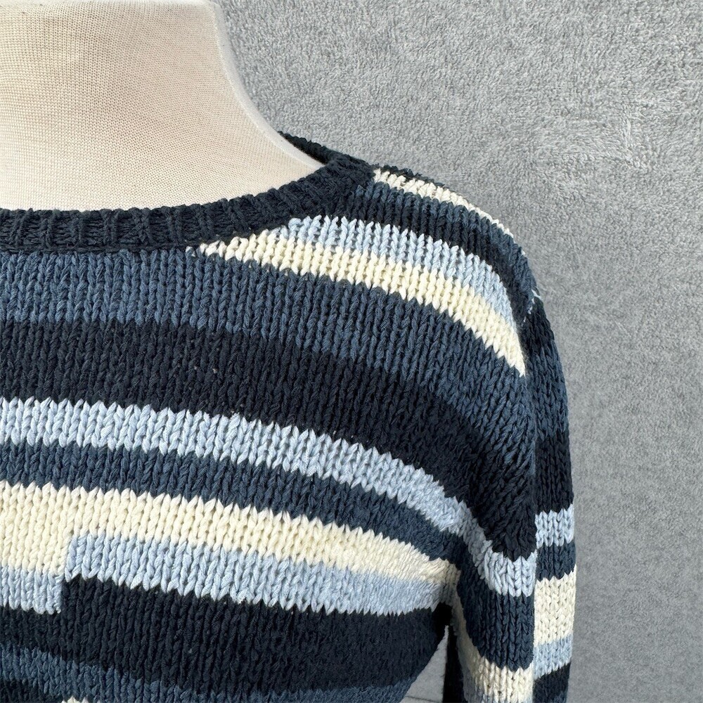 Vintage Skyr Sweater Womens Size M Striped Chunky Knit - Picture 2 of 12